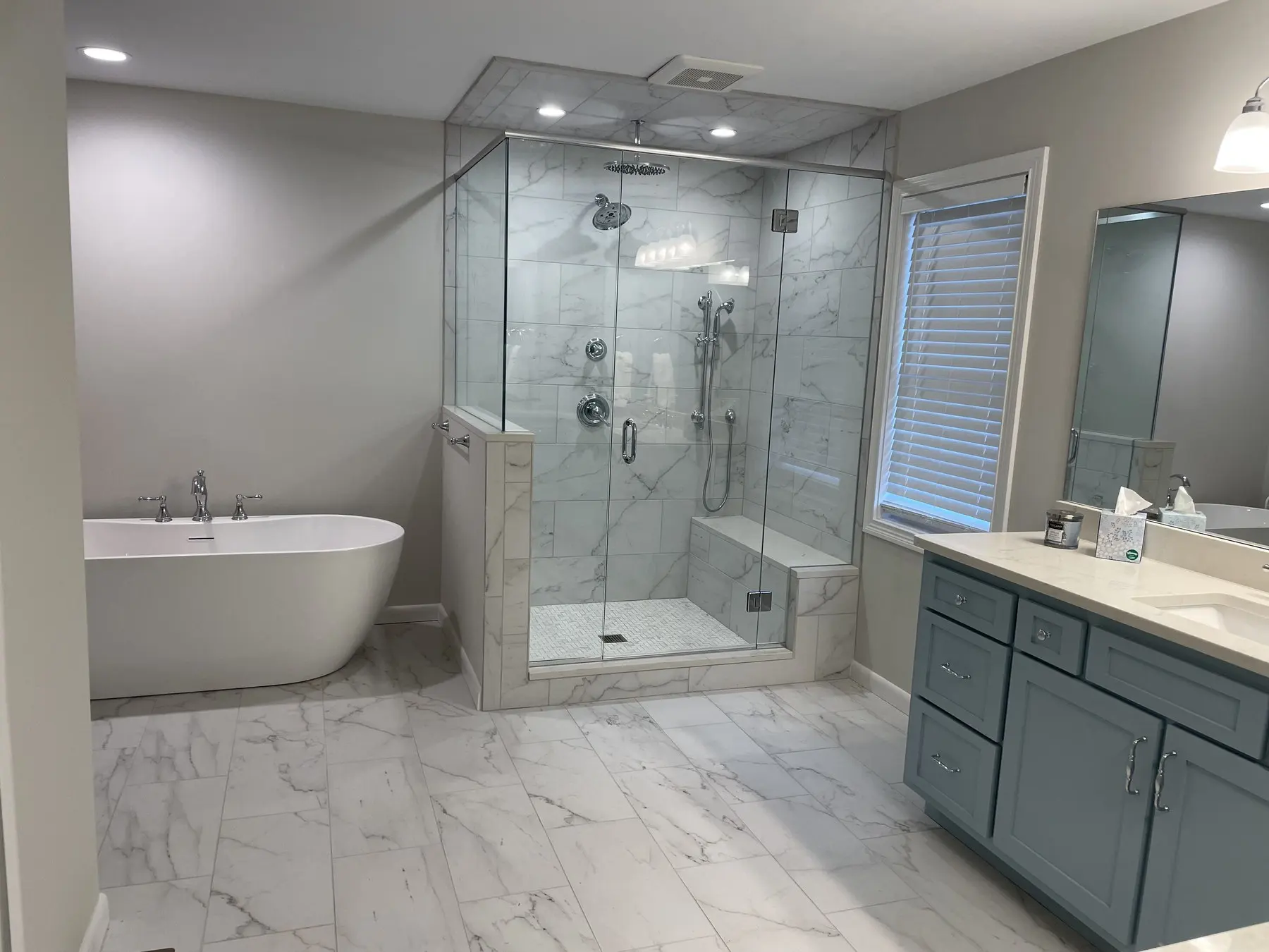 Residential Bathroom project 11 by Interior Solutions — flooring and finishes in a Central Kentucky bathroom